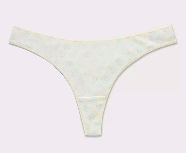 Трусики-стринги бавовняні з принтом для жінки Primark Cares 991109932-504 молочний