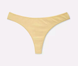 Трусики-стринги бавовняні однотонні для жінки Primark Cares 991124854-606-1 бежевий