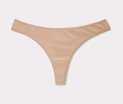 Трусики-стринги бавовняні однотонні для жінки Primark Cares 991124854-606 бежевий