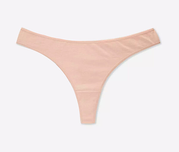 Трусики-стринги бавовняні однотонні для жінки Primark Cares 991129659-306 рожевий