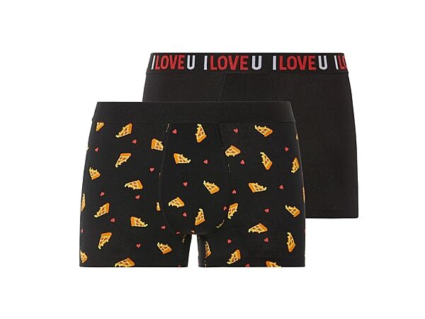 Труси -боксери набір 2 шт. для чоловіка Livergy LYCRA 464374 чорний