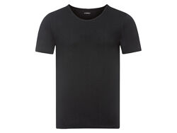 Футболка натільна бавовняна трикотажна для чоловіка Livergy LIDL 371758 чорний