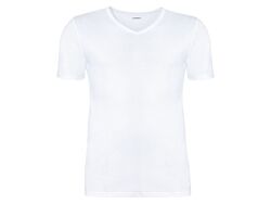 Футболка натільна бавовняна трикотажна для чоловіка Livergy LIDL 392385 білий