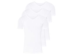 Футболка натільна набір 3 шт. бавовняні для чоловіка Livergy LIDL 464796 білий