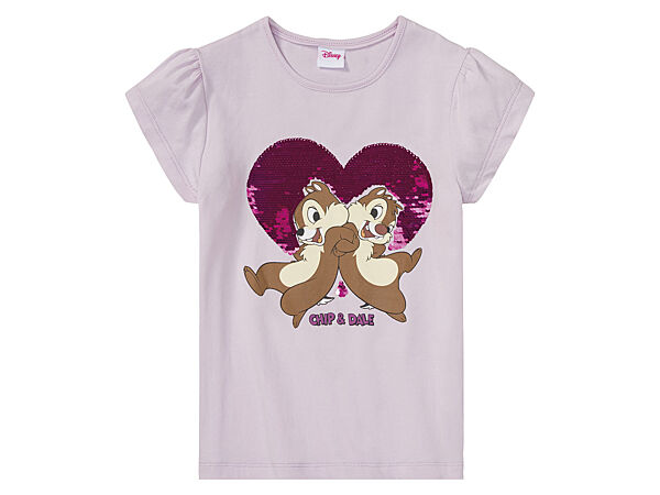 Футболка з паєтками що перевертаються для дівчинки Disney Chip and Dale 412754 рожевий