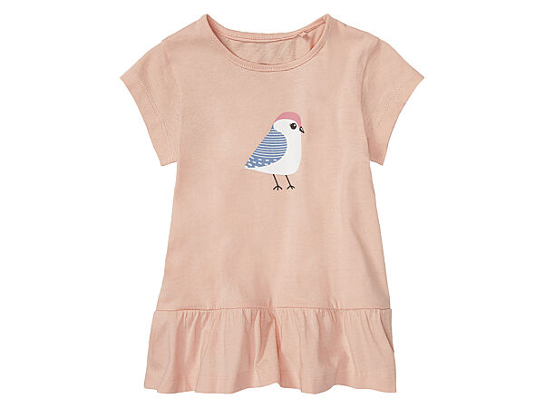 Футболка з рюшами для дівчинки Lupilu LIDL 403692 помаранчевий