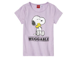 Футболка бавовняна з принтом для дівчинки Disney Snoopy 371167 фіолетовий