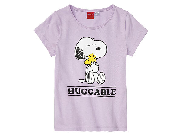 Футболка бавовняна з принтом для дівчинки Disney Snoopy 371167 фіолетовий