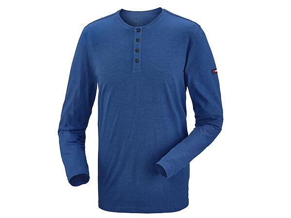 Футболка-лонгслів з планкою на гудзиках для чоловіка Parkside LIDL 437488 синій