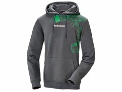 Худі з начосом для чоловіка Parkside Ecoprint 450941 графітовий