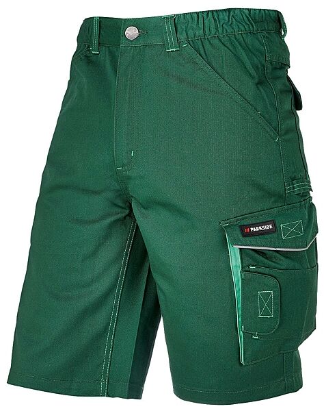 Шорти робочі Карго із функціональними кишенями для чоловіка Parkside LIDL 443398 зелений