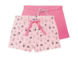 Шорти набір 2 шт. бавовняні для дівчинки Lupilu LIDL 348810-3 рожевий