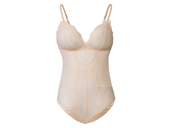 Еротичне боді мереживне для жінки Esmara LIDL 389650 бежевий