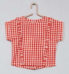Блузка бавовняна для дівчинки Kiabi VX809 червоний
