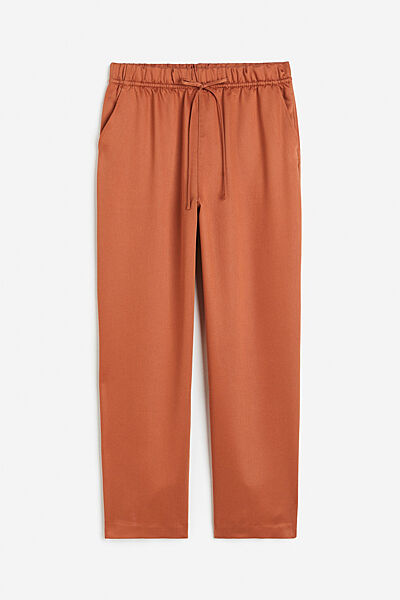 Штани Regular Fit із ліоцелу для жінки H&M 1147899-004 коричневий