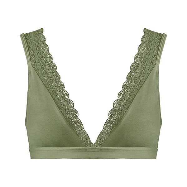 Бюстгальтер бралетт з волокнами морських водоростей SeaCell для жінки Esmara LYCRA 434960 хакі