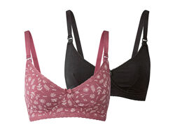 Бюстгальтер для годування набір 2 шт. бавовняні для жінки Esmara LYCRA 381770-н Різнобарвний