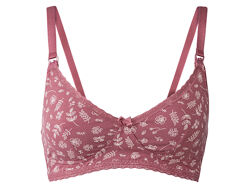 Бюстгальтер для годування бавовняний з принтом для жінки Esmara LYCRA 381756 рожевий