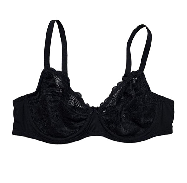 Бюстгальтер з мереживом для жінки DIM LYCRA D0DPZ чорний