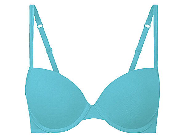 Бюстгальтер з ущільненими чашками для жінки Esmara LYCRA 357390 бірюза