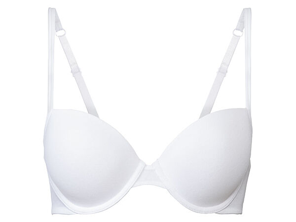 Бюстгальтер з ущільненими чашками для жінки Esmara LYCRA 357390 білий