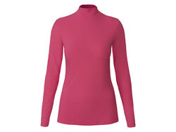 Гольф-водолазка в рубчик для жінки Esmara LYCRA 428044 рожевий