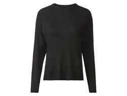 Джемпер в рубчик для жінки Esmara LIDL 416926 чорний