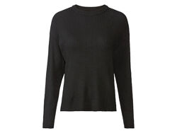 Джемпер в рубчик для жінки Esmara LIDL 416926 чорний