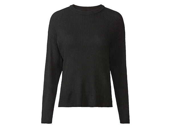 Джемпер в рубчик для жінки Esmara LIDL 416926 чорний