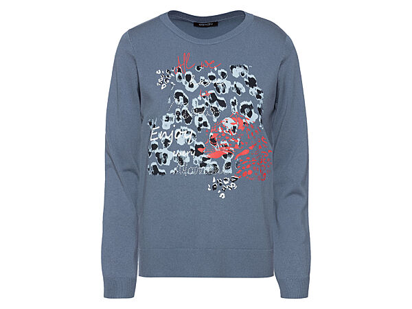 Джемпер тонкої в&acuteязки з віскозою для жінки Esmara Lenzing 400439 синій