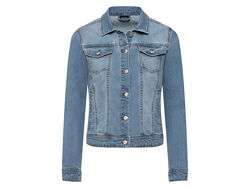 Джинсова куртка прямого крою для жінки Esmara LIDL 370715 блакитний
