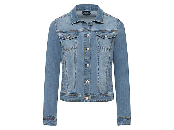 Джинсова куртка прямого крою для жінки Esmara LIDL 370715 блакитний