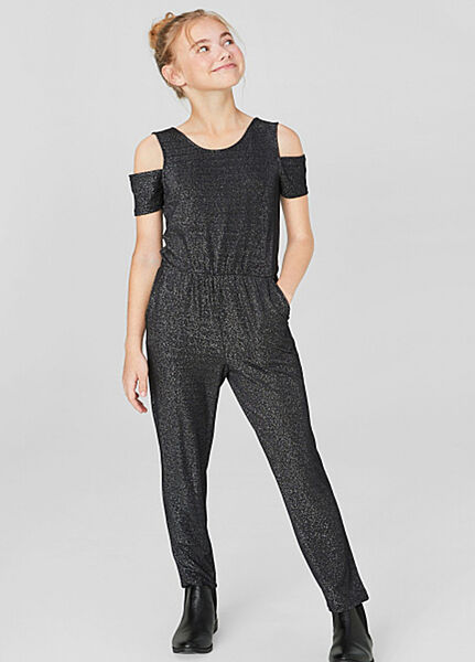 Комбінезон з люрексовою ниткою для дівчинки C&A 2061663 чорний