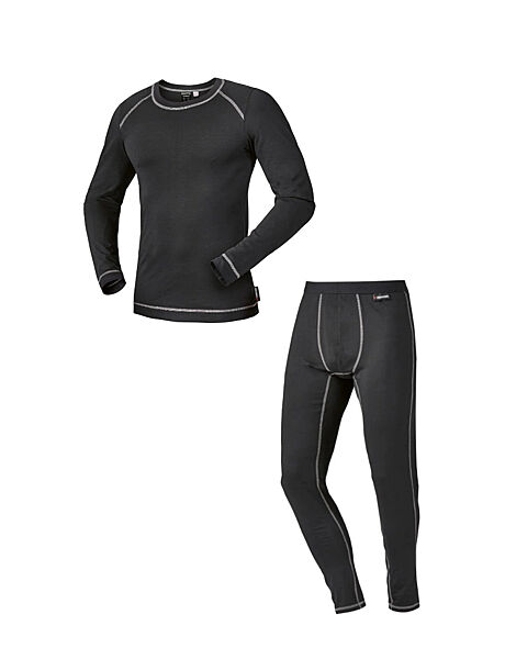 Комплект термобілизни лонгслів і штани для чоловіка Parkside LYCRA 425007-425008 чорний