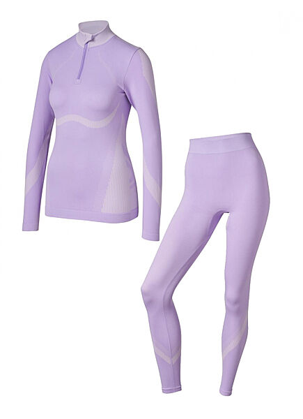 Комплект термобілизни з зональною терморегуляцією для жінки Crivit LYCRA 462458-462460 бузковий