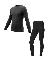 Комплект термобілизни з зональною терморегуляцією для чоловіка Crivit Dryact 464551-464553 чорний
