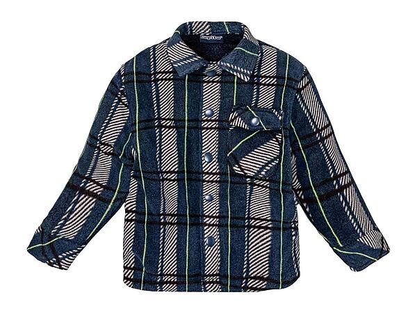 Куртка демісезонна -сорочка на плюшевій підкладці для хлопчика Lupilu LIDL 411739 темно-синій