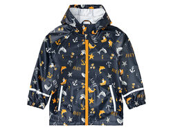 Куртка-дощовик водовідштовхувальна та вітрозахисна для хлопчика Lupilu 3M Scotchlite 436984 темно-синій
