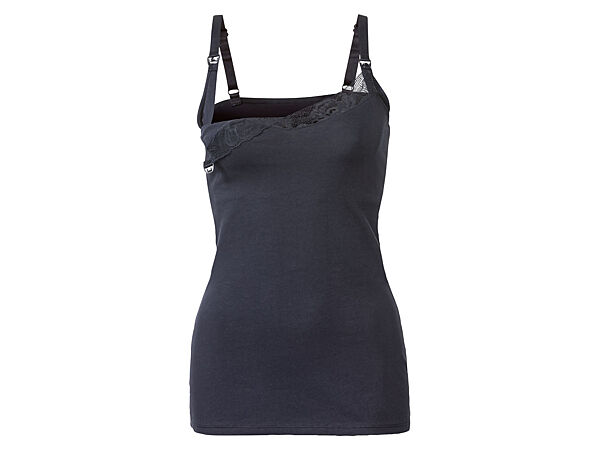 Майка для мам-годувальниць з вшитим топом для жінки Esmara LYCRA 499415 темно-синій