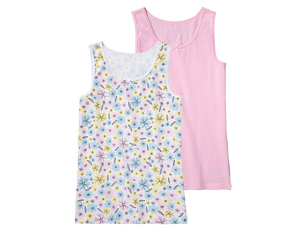 Майка натільна набір 2 шт. для дівчинки Pepperts Ecoprint 437035 Різнобарвний