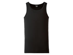 Майка натільна бавовняна трикотажна для чоловіка Livergy LIDL 392390 чорний