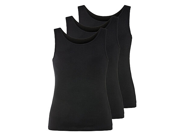 Майка натільна набір 3 шт. бавовняні для чоловіка Livergy LIDL 457267 чорний