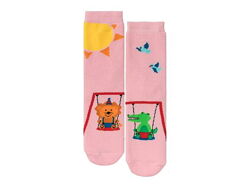 Шкарпетки 2 пари махра для дівчинки Pepperts LYCRA 426500 рожевий