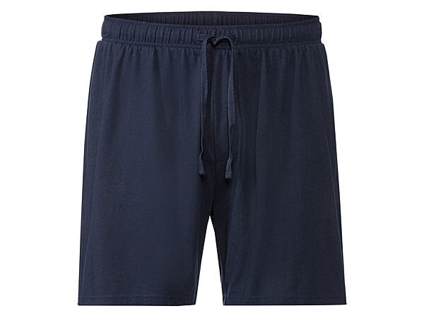 Піжамні шорти бавовняні трикотажні для чоловіка Livergy LIDL 449268 темно-синій