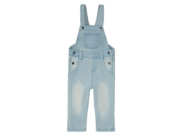 Напівкомбінезон джинсовий з регульованими шлейками для хлопчика Lupilu LIDL 370496 блакитний