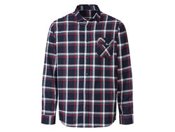 Сорочка фланелева для чоловіка Livergy LIDL 426089 темно-синій