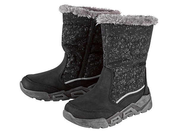 Термо-чоботи з мембраною WATERPROOF для дівчинки Pepperts 3M Scotchlite 415289 чорний