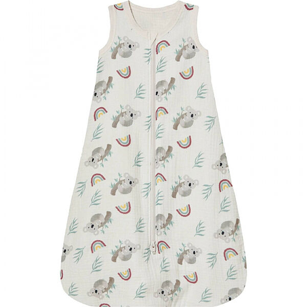Спальний мішок мусліновий для дівчинки Lupilu Ecoprint 474309 білий