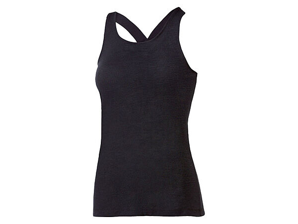 Спортивна майка з високотехнологічного матеріалу для жінки Crivit LIDL 371727 чорний