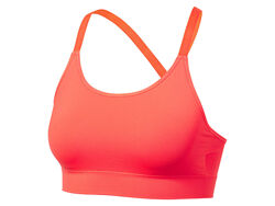 Спортивний топ безшовний зі знімними вкладками для жінки Crivit LYCRA 443020 кораловий
